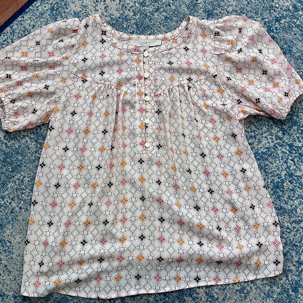 LOFT Women’s Patterned Top - Multicolor
